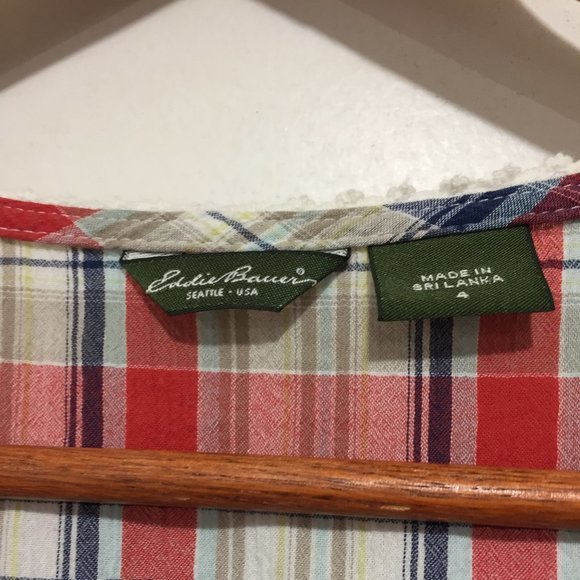 EDDIE BAUER PLAID MIDI DRESSES SIZE 4 - Picture 6 of 7